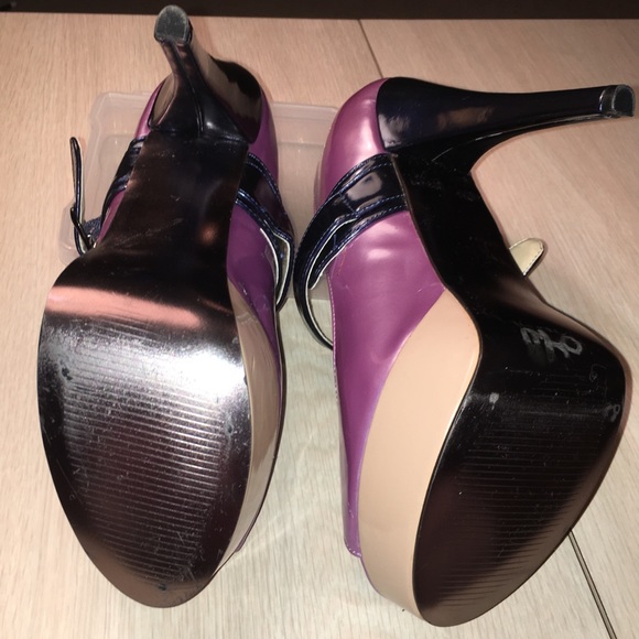 NWT Steve Madden peep toe patent leather stilettos - Picture 4 of 6